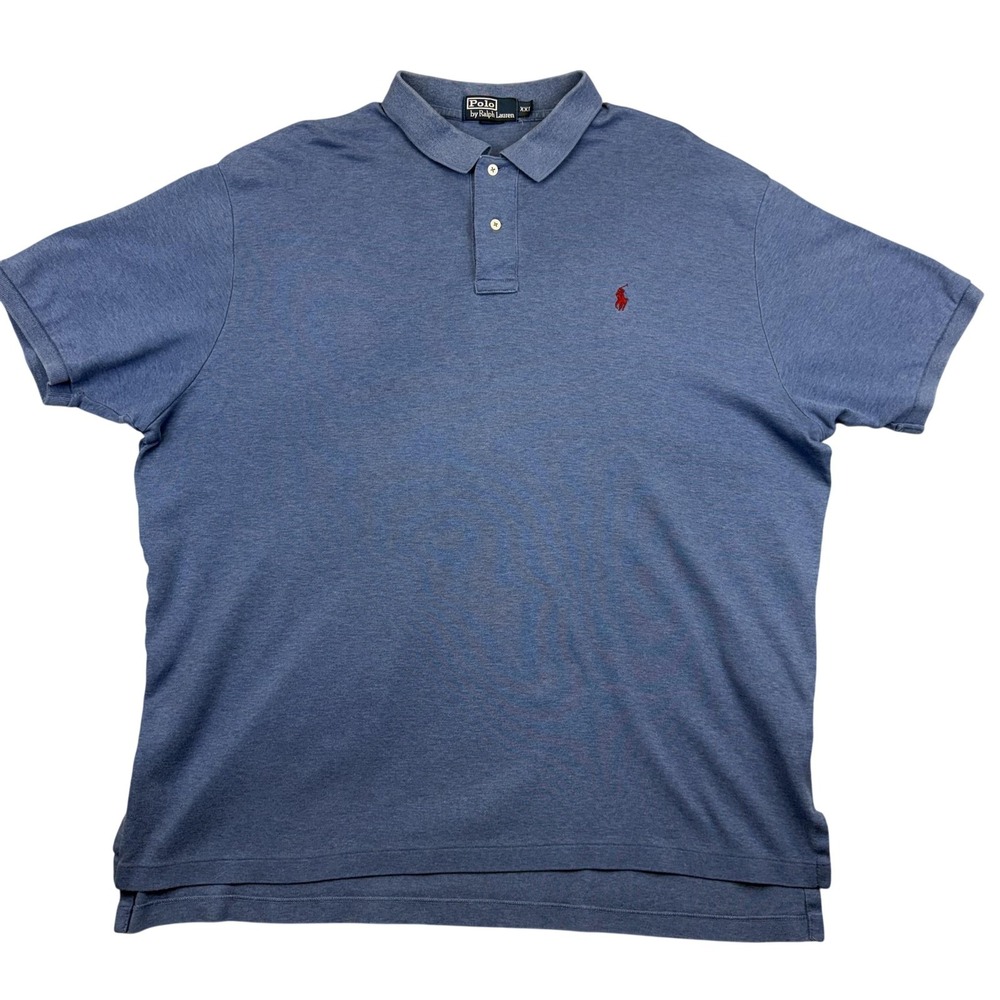 Polo By Ralph Lauren Polo Shirt Mens 2XL Blue Short Sleeve Cotton Pony Logo